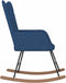 vidaXL - Schommelstoel - met - voetenbank - stof - blauw