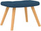 vidaXL - Schommelstoel - met - voetenbank - stof - blauw