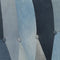 vidaXL - Schommelstoel - patchwork - canvas - blauw - denim