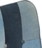 vidaXL - Schommelstoel - patchwork - canvas - blauw - denim