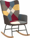 vidaXL - Schommelstoel - patchwork - stof