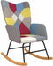 vidaXL - Schommelstoel - patchwork - stof