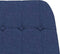 vidaXL - Schommelstoel - stof - blauw