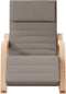 vidaXL - Schommelstoel - stof - taupe