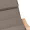 vidaXL - Schommelstoel - stof - taupe