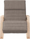 vidaXL - Schommelstoel - stof - taupe