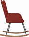 vidaXL - Schommelstoel - stof - wijnrood