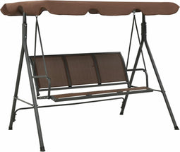 vidaXL Schommelstoel voor in de tuin (koffie)