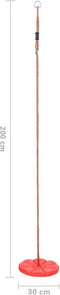 vidaXL Schotelschommel 200 cm rood