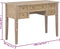 vidaXL - Schrijftafel - 109,5x45x77,5 - cm - hout - bruin