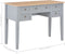 vidaXL - Schrijftafel - 109,5x45x77,5 - cm - hout - grijs