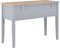vidaXL - Schrijftafel - 109,5x45x77,5 - cm - hout - grijs