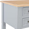 vidaXL - Schrijftafel - 109,5x45x77,5 - cm - hout - grijs