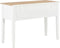 vidaXL - Schrijftafel - 109,5x45x77,5 - cm - hout - wit