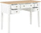 vidaXL - Schrijftafel - 109,5x45x77,5 - cm - hout - wit