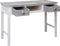 vidaXL - Schrijftafel - 110x45x76 - cm - hout - grijs
