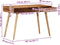 vidaXL - Schrijftafel - 110x50x76 - cm - massief - acaciahout