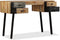 vidaXL - Schrijftafel - 110x50x76 - cm - massief - gerecycled - teakhout