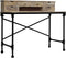 vidaXL - Schrijftafel - 110x50x96 - cm - massief - mangohout - en - staal