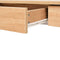 vidaXL - Schrijftafel - 110x55x75 - cm - eikenkleur - en - wit