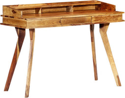 vidaXL - Schrijftafel - 115x50x85 - cm - massief - sheeshamhout