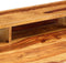 vidaXL - Schrijftafel - 115x50x85 - cm - massief - sheeshamhout
