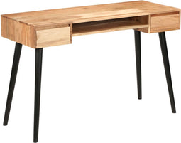 vidaXL - Schrijftafel - 118x45x76 - cm - massief - acaciahout