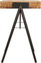 vidaXL - Schrijftafel - 118x50x75 - cm - massief - mangohout
