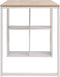 vidaXL - Schrijftafel - 120x60x75 - cm - eikenkleur - en - wit