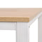 vidaXL - Schrijftafel - 120x60x75 - cm - eikenkleur - en - wit
