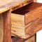 vidaXL - Schrijftafel - met - 1 - lade - en - 1 - kastje - massief - sheeshamhout