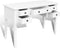 vidaXL - Schrijftafel - met - 5 - lades - wit