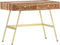 vidaXL - Schrijftafel - met - lades - 100x55x75 - cm - massief - sheeshamhout