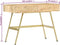 vidaXL - Schrijftafel - met - lades - 100x55x75 - cm - massief - mangohout