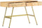 vidaXL - Schrijftafel - met - lades - 100x55x75 - cm - massief - mangohout