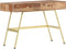 vidaXL - Schrijftafel - met - lades - 100x55x75 - cm - massief - sheeshamhout