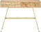 vidaXL - Schrijftafel - met - lades - 100x55x75 - cm - massief - mangohout