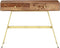vidaXL - Schrijftafel - met - lades - 100x55x75 - cm - massief - sheeshamhout