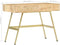 vidaXL - Schrijftafel - met - lades - 100x55x75 - cm - massief - mangohout