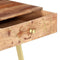 vidaXL - Schrijftafel - met - lades - 100x55x75 - cm - massief - sheeshamhout