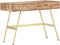 vidaXL - Schrijftafel - met - lades - 100x55x75 - cm - massief - sheeshamhout