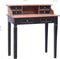 vidaXL - Schrijftafel - met - lades - 90x50x101 - cm - massief - mahoniehout