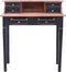 vidaXL - Schrijftafel - met - lades - 90x50x101 - cm - massief - mahoniehout