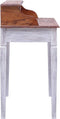 vidaXL - Schrijftafel - met - lades - 90x50x101 - cm - massief - mahoniehout