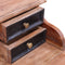 vidaXL - Schrijftafel - met - lades - 90x50x101 - cm - massief - mahoniehout