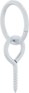 vidaXL - Schroefoog - met - ring - 3 - st - staal - zilverkleurig
