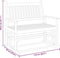 vidaXL - Schuifbankje - 118x70x104,5 - cm - massief - populierenhout - zwart