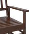 vidaXL - Schuifbankje - 118x70x104,5 - cm - massief - populierenhout - bruin