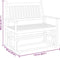 vidaXL - Schuifbankje - 118x70x104,5 - cm - massief - populierenhout - grijs
