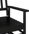 vidaXL - Schuifbankje - 118x70x104,5 - cm - massief - populierenhout - zwart